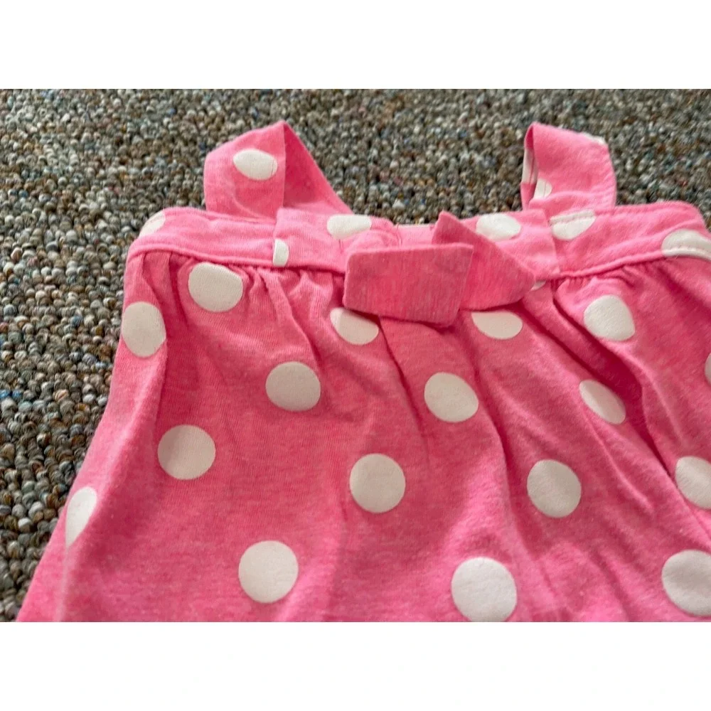 Carter's Pink & White Polkadot Sleeveless Girls Top 6M
